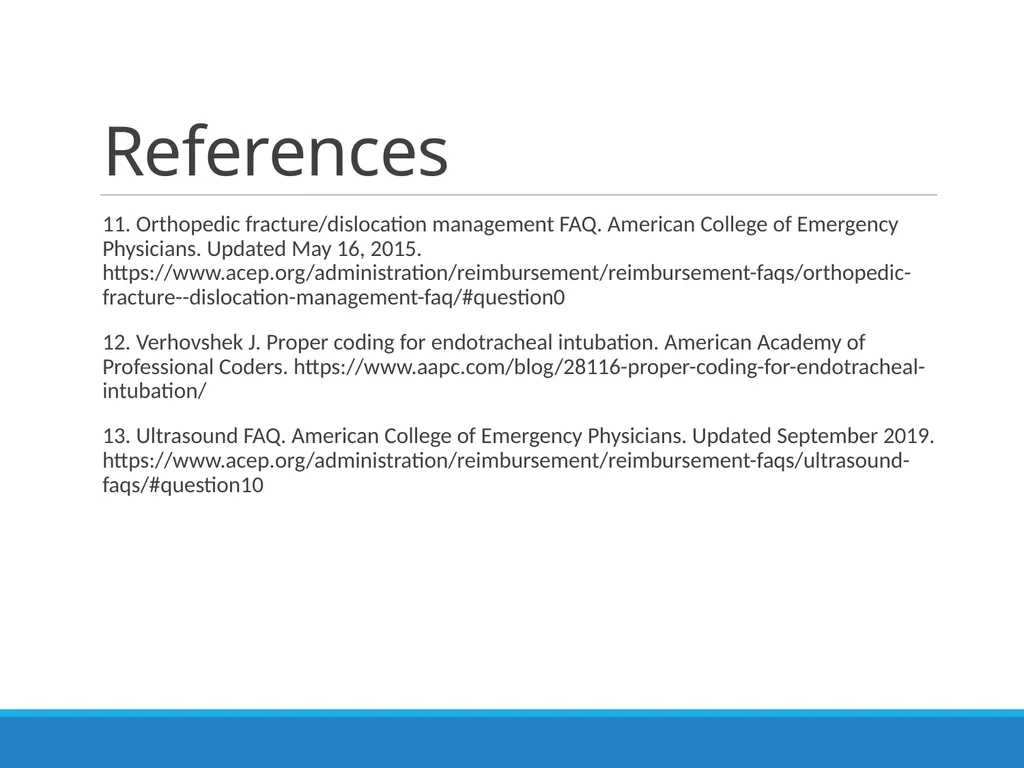 Billing & Coding Emergency Department Procedures & - slide 41 of 41