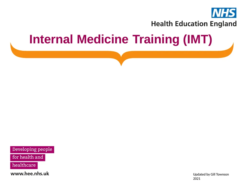 Internal Medicine Training (IMT) Updated by Gill - slide 1 of 15