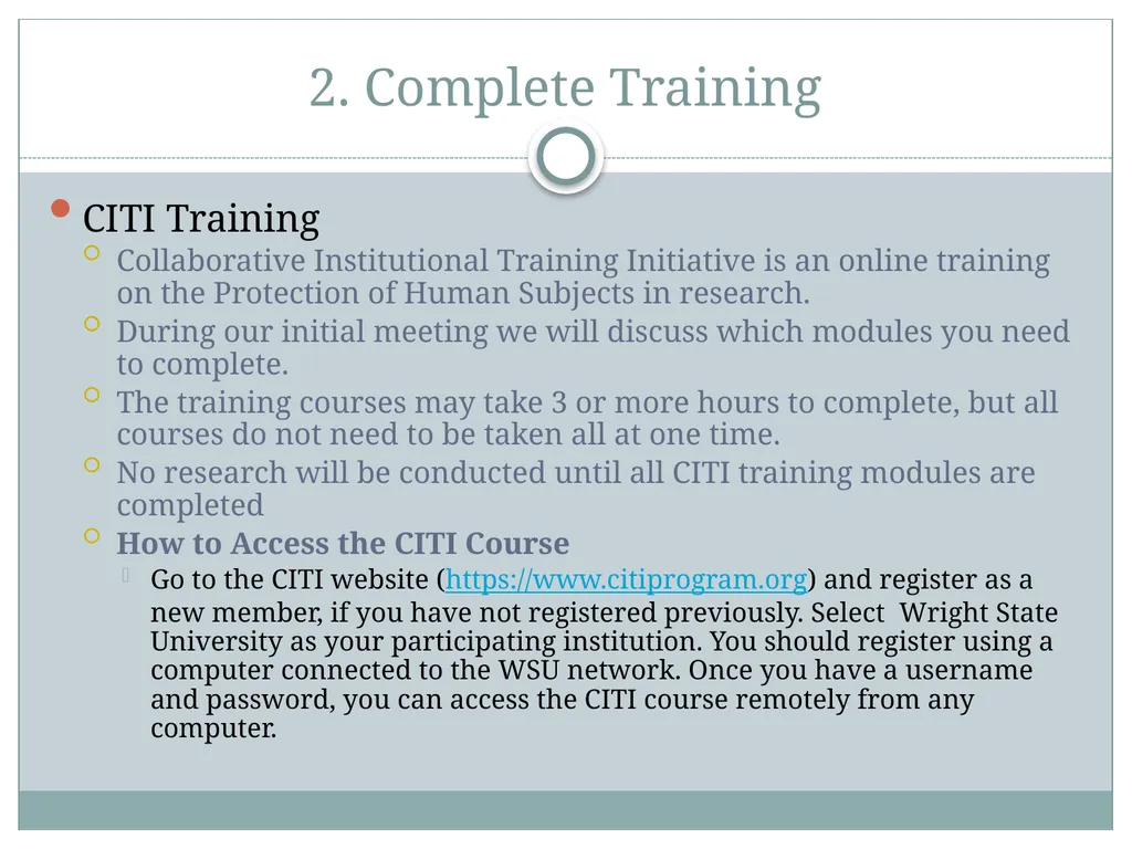 Jayna Vossler, MS, CRA, RHIA Research program - slide 6 of 18