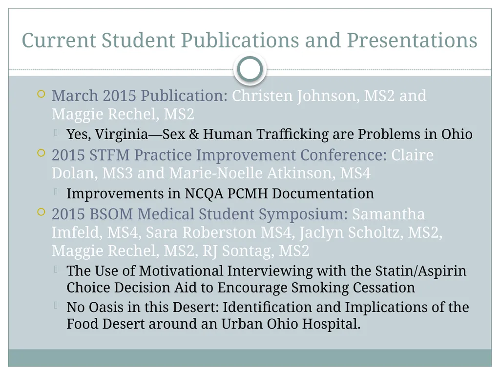 Jayna Vossler, MS, CRA, RHIA Research program - slide 15 of 18