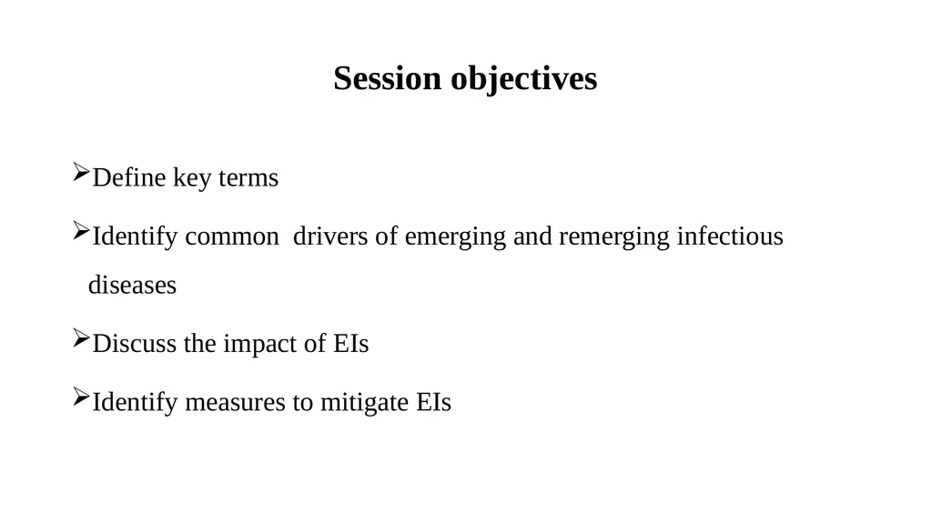 Introduction to emerging and re-emerging - slide 3 of 22