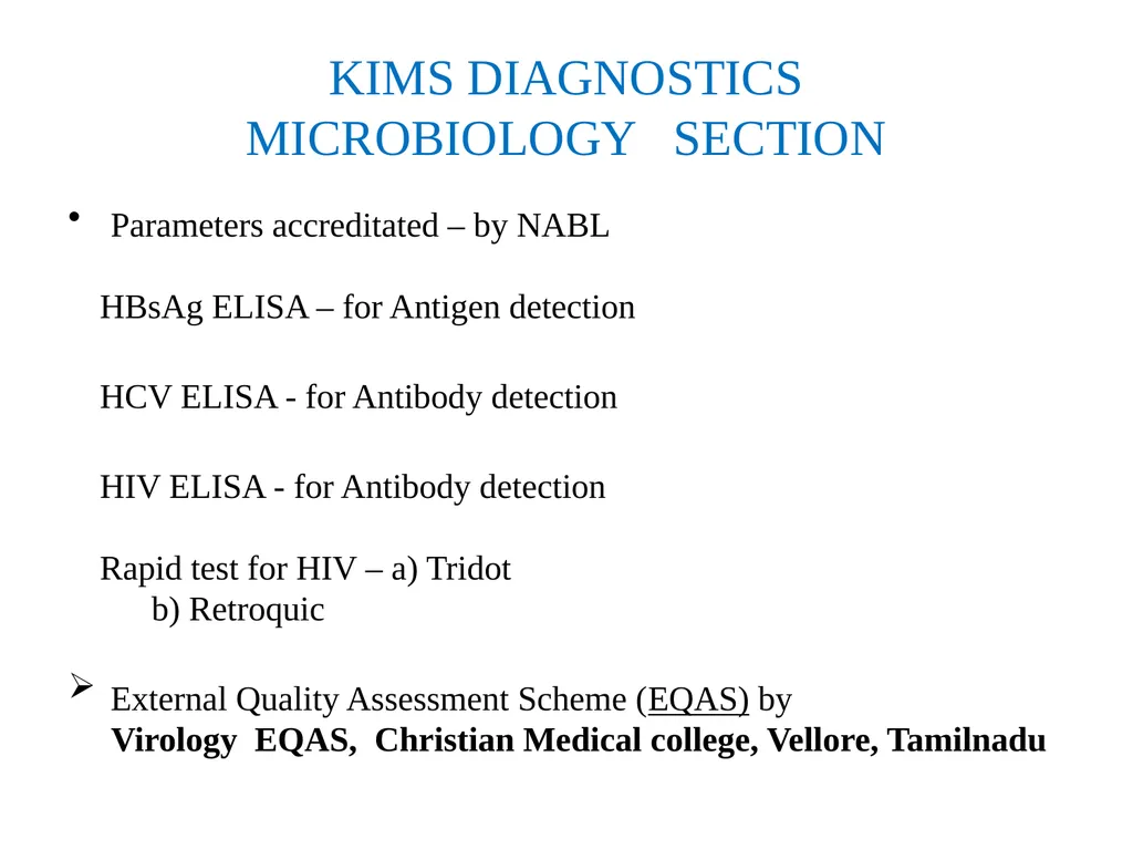 DEPARTMENT OF MICROBIOLOGY VIROLOGY LABORATORY - slide 20 of 22