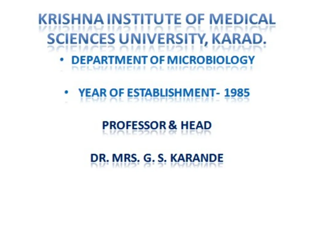 DEPARTMENT OF MICROBIOLOGY VIROLOGY LABORATORY - slide 1 of 22