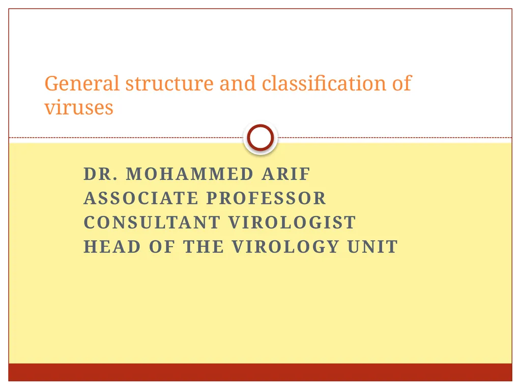 DR. Mohammed Arif Associate professor Consultant - slide 1 of 38