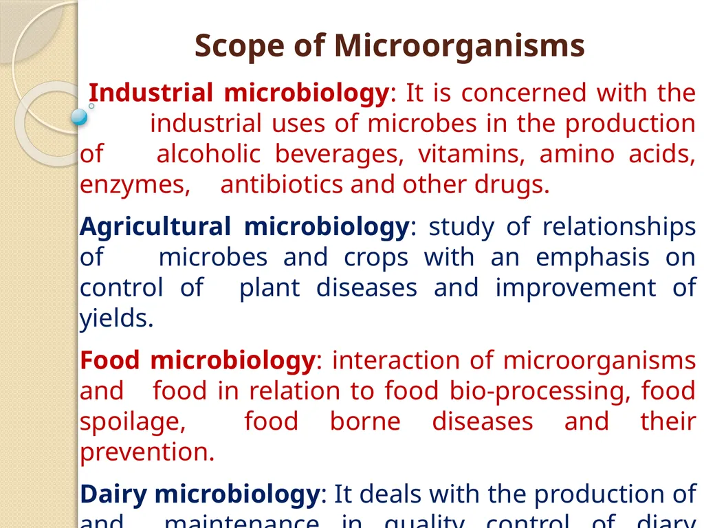 MICROBIOLOGY Introduction: Micro = small, bio = - slide 8 of 11