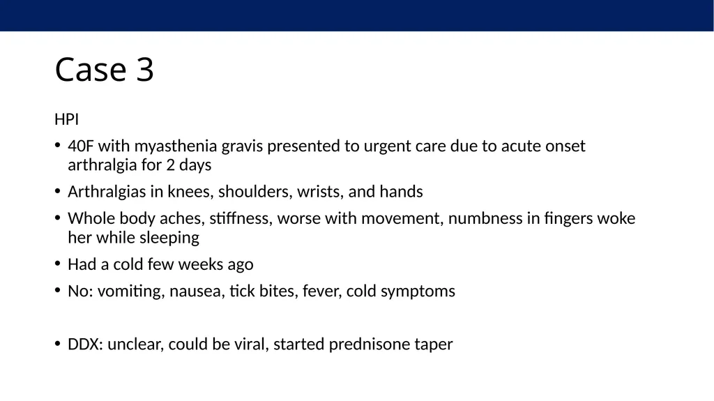 Clinical Virology Case Studies Derrick Chen, MD - slide 34 of 61