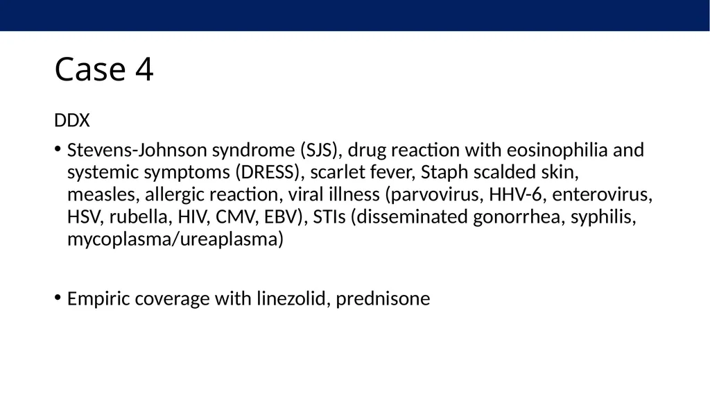 Clinical Virology Case Studies Derrick Chen, MD - slide 46 of 61