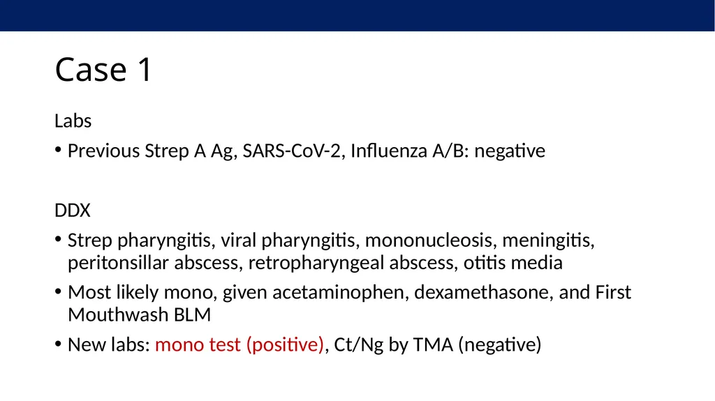 Clinical Virology Case Studies Derrick Chen, MD - slide 18 of 61