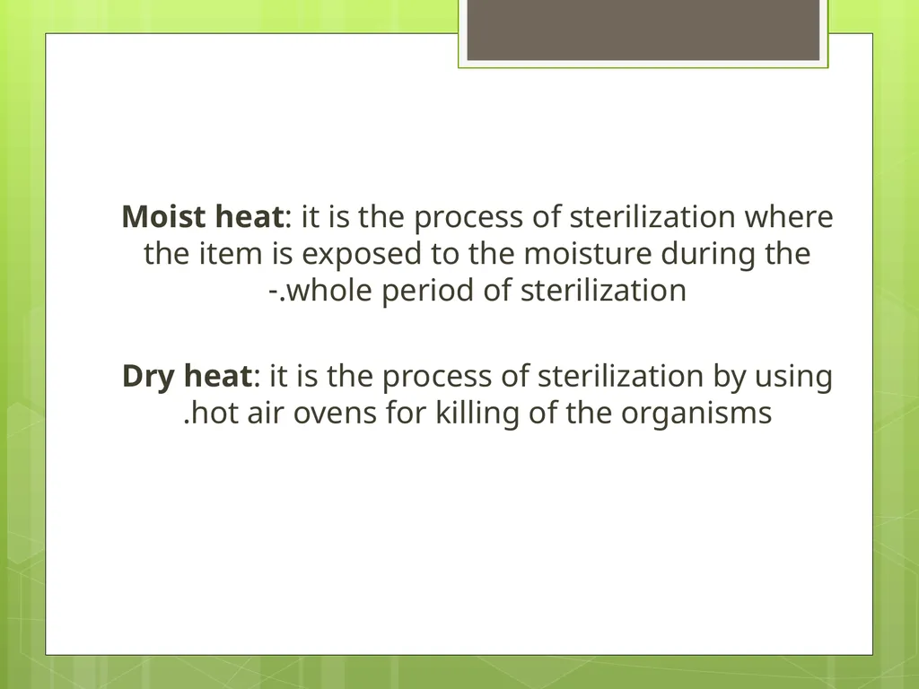 Bacteriology Dr. Oruba Sterilization And - slide 9 of 29
