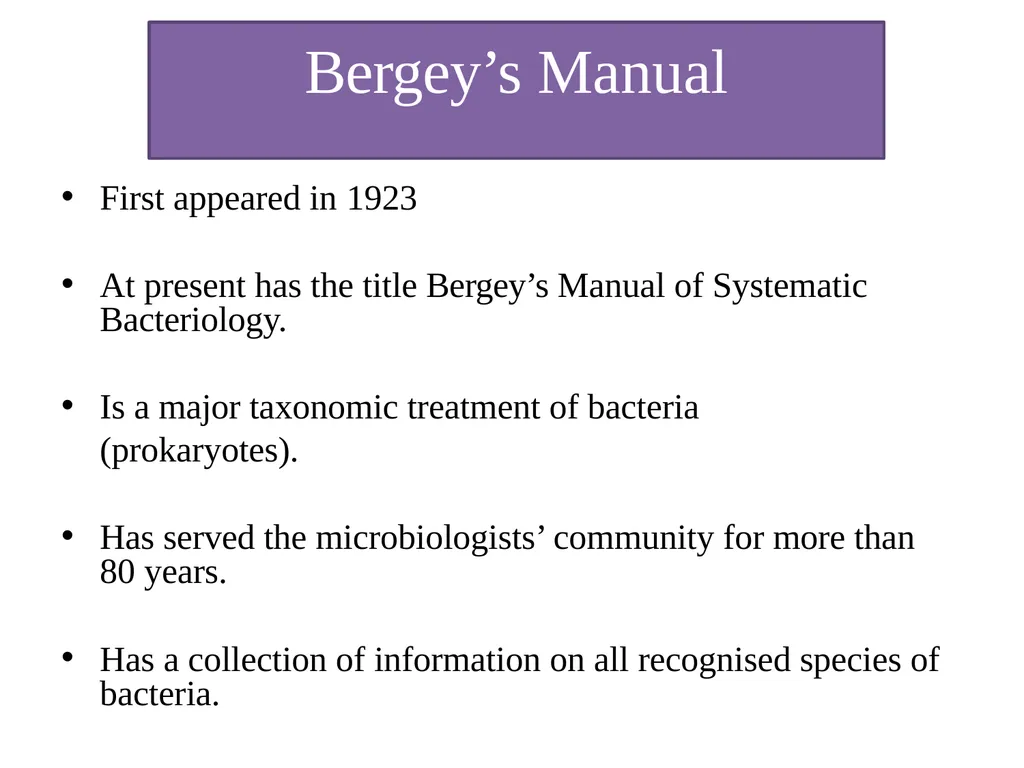Bacterial Taxonomy Dr. Namita Ashish Singh - slide 20 of 41