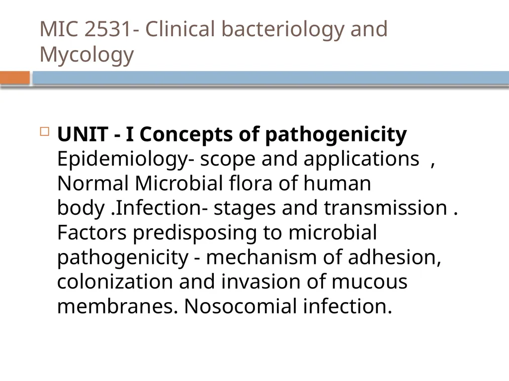 Clinical Microbiology- An Introduction Dr Deborah - slide 2 of 24