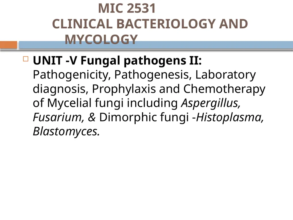 Clinical Microbiology- An Introduction Dr Deborah - slide 6 of 24