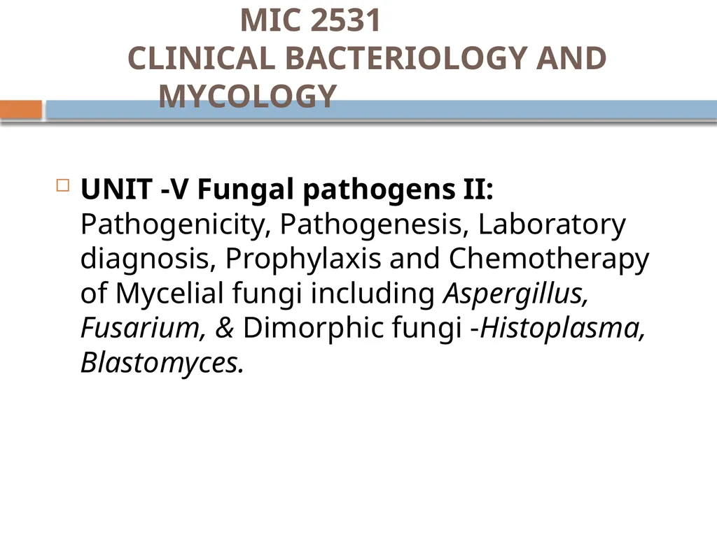 Clinical Microbiology- An Introduction Dr Deborah - slide 7 of 24