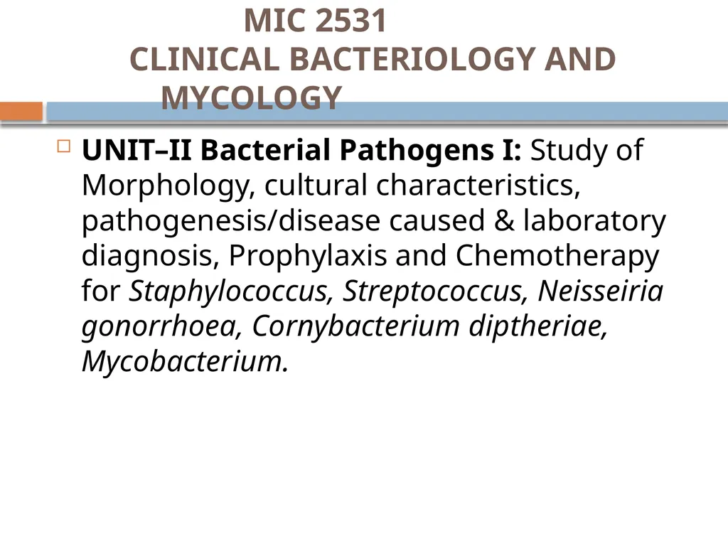 Clinical Microbiology- An Introduction Dr Deborah - slide 3 of 24
