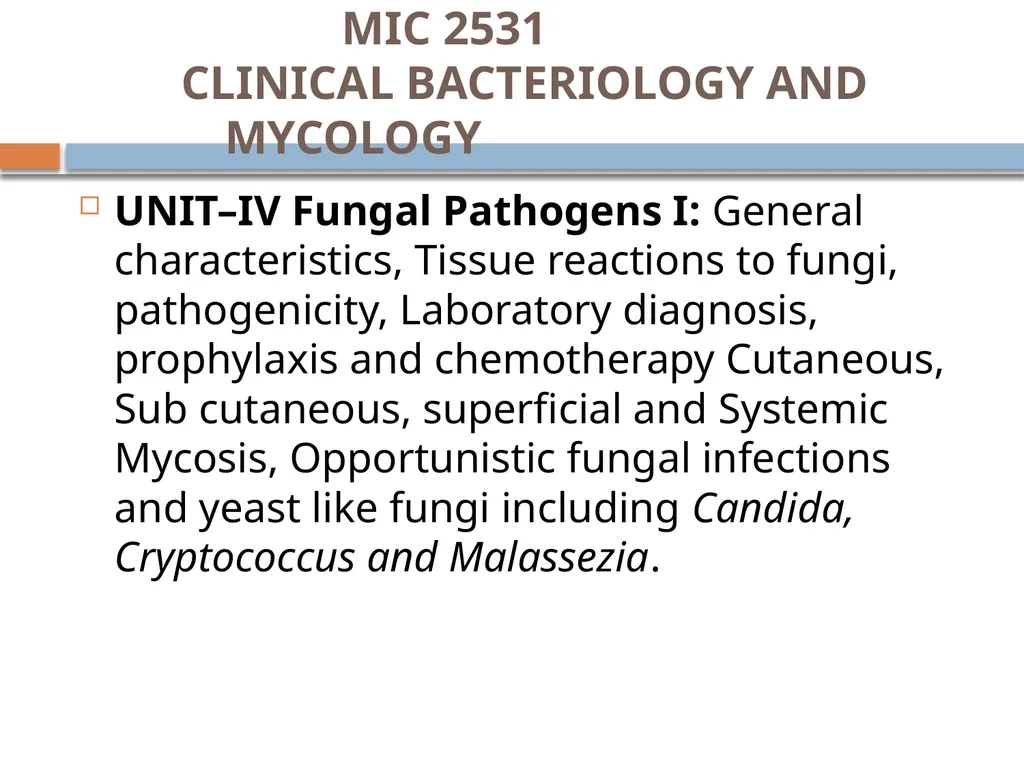 Clinical Microbiology- An Introduction Dr Deborah - slide 5 of 24
