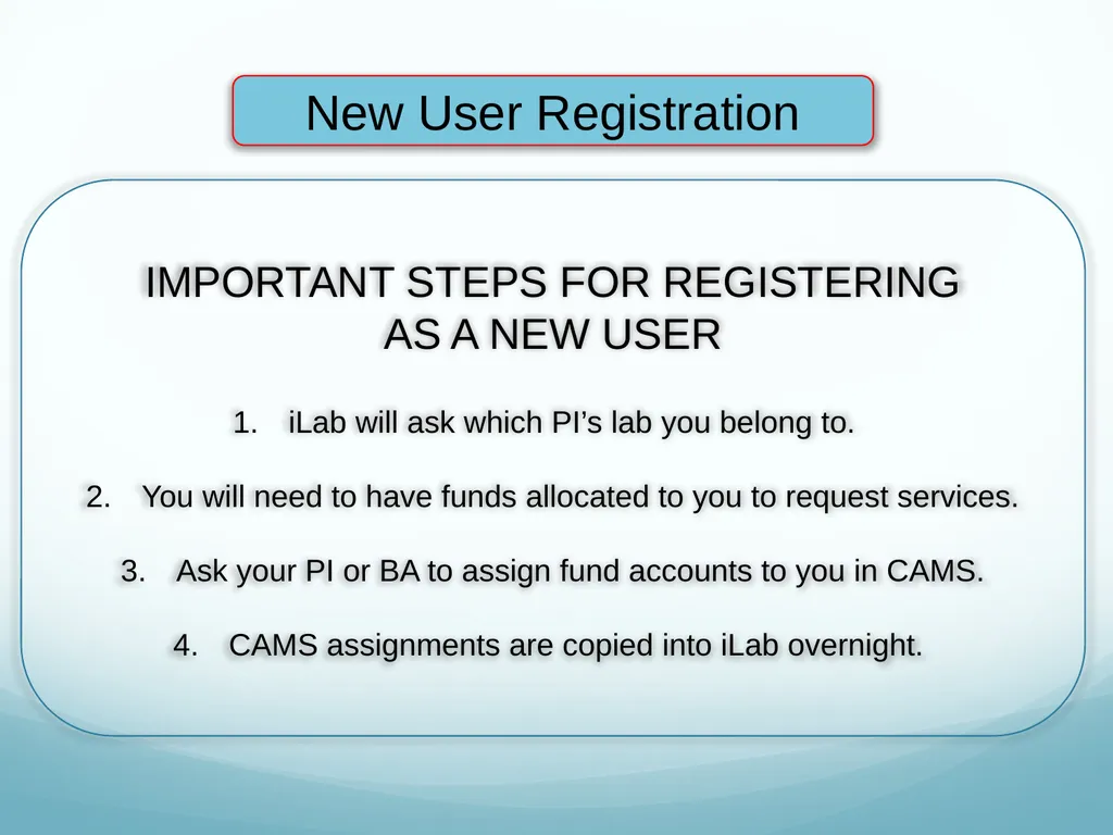 iLab Introduction Internal User Guide Rodent - slide 3 of 12