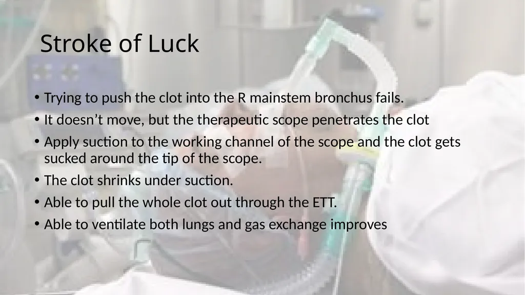 A Clot in the lung that will not come out - slide 12 of 13