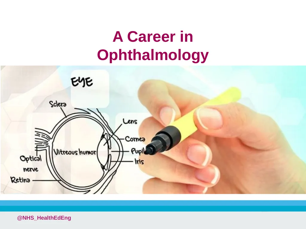 A Career in Ophthalmology @NHS_HealthEdEng - slide 1 of 25