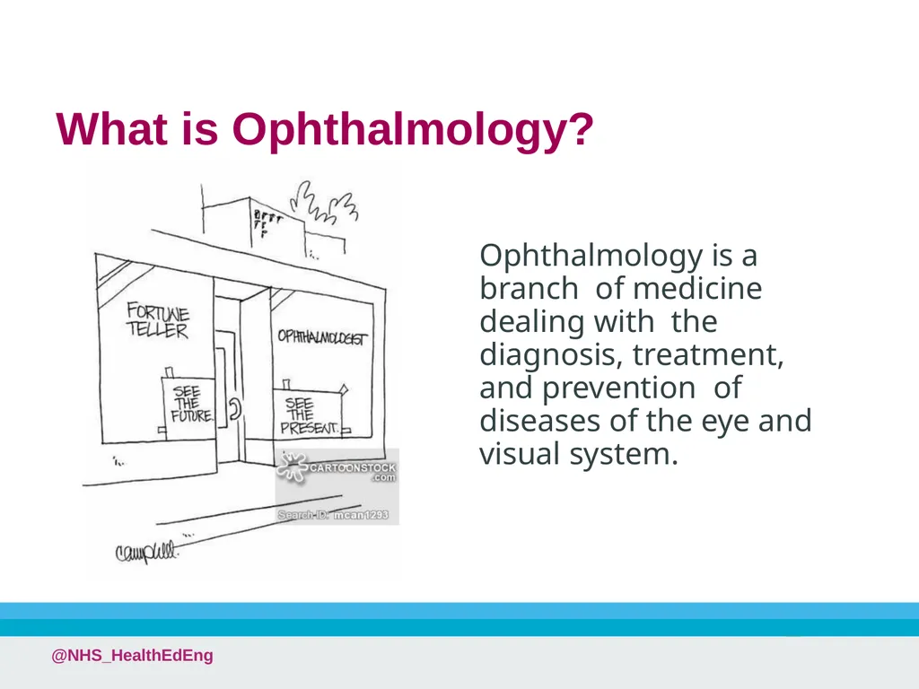 A Career in Ophthalmology @NHS_HealthEdEng - slide 3 of 25