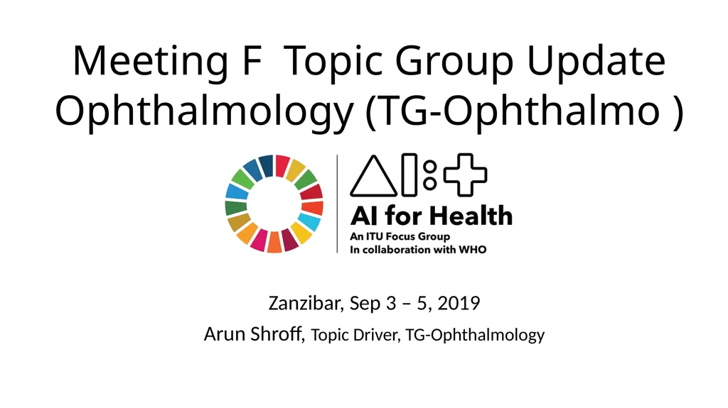 FGAI4H-F-012-A01-R1 Zanzibar, 3-5 September 2019 - slide 2 of 17