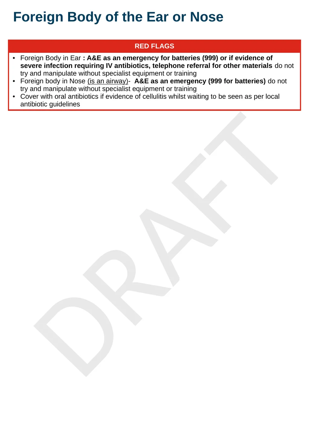 December 2023 Draft: ENT Paediatric Primary and - slide 5 of 20