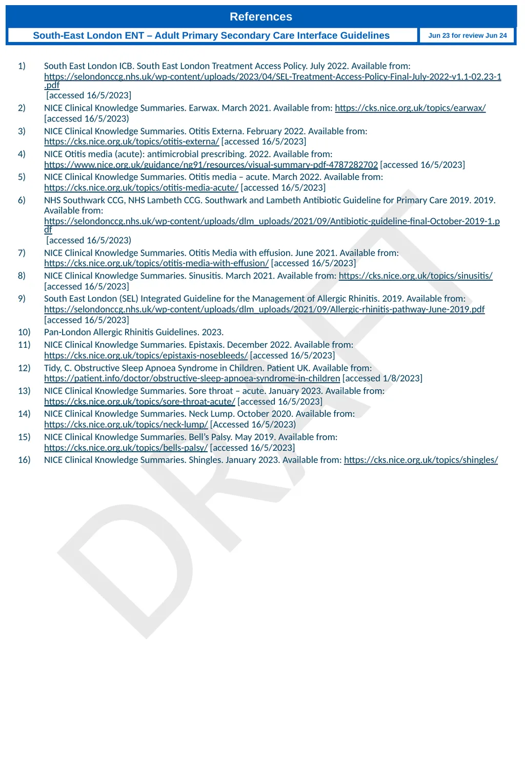 December 2023 Draft: ENT Paediatric Primary and - slide 20 of 20