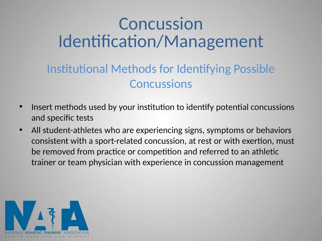 Concussions in Intercollegiate Athletics - slide 7 of 22
