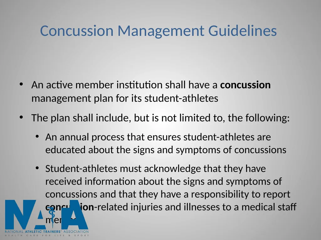 Concussions in Intercollegiate Athletics - slide 3 of 22