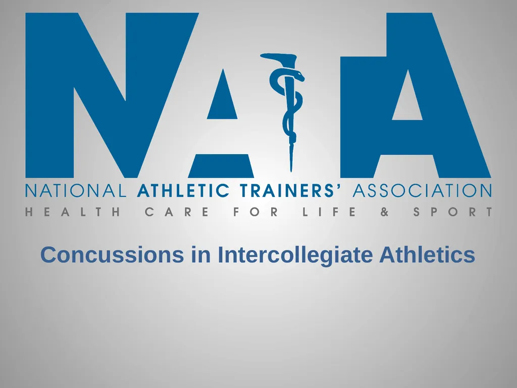Concussions in Intercollegiate Athletics