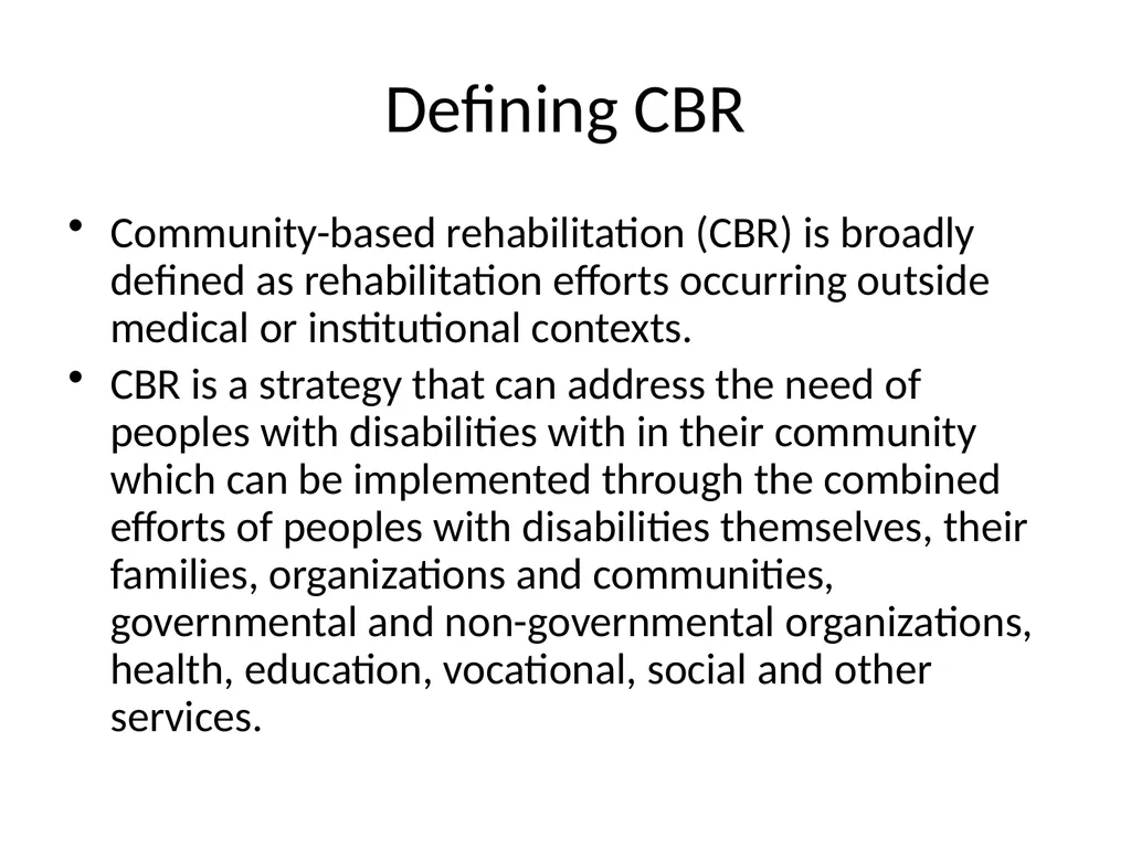 Rehabilitation Introduction The Concept of - slide 12 of 20
