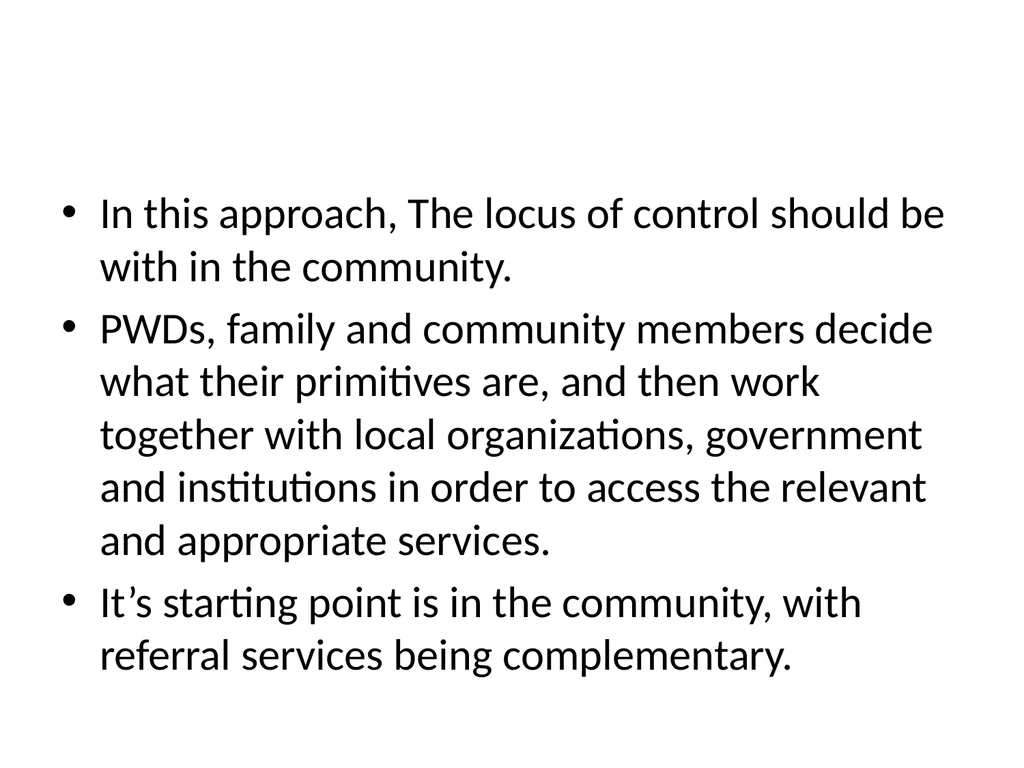 Rehabilitation Introduction The Concept of - slide 13 of 20