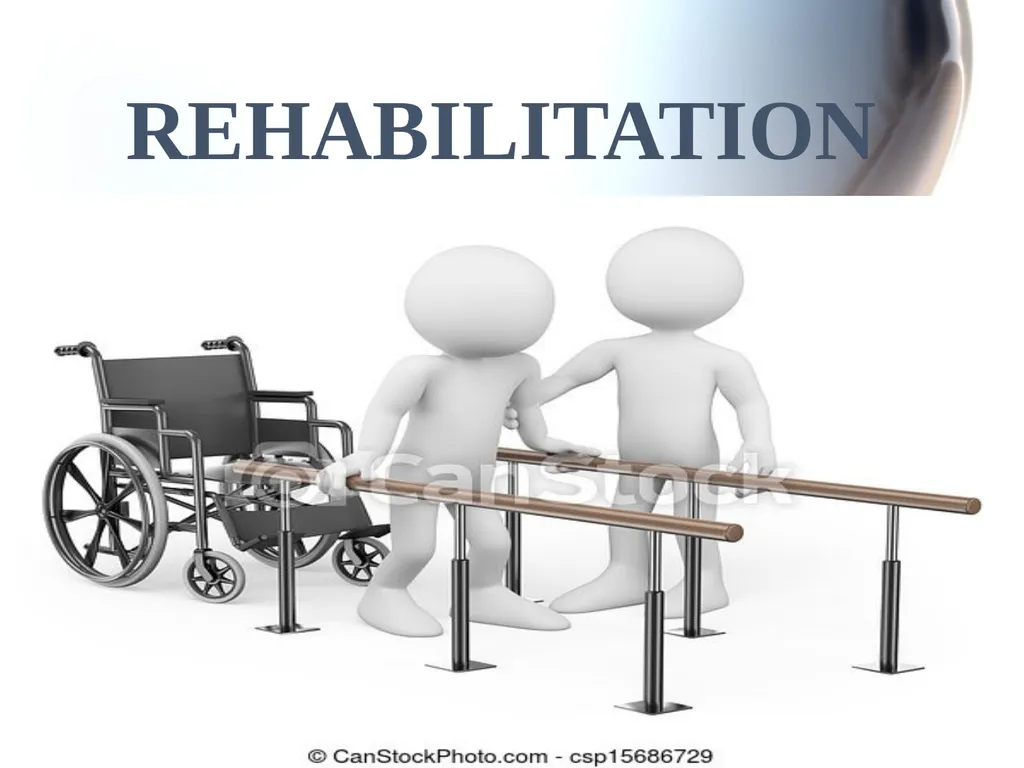 REHABILITATION OBJECTIVE Meaning of rehabilitation - slide 1 of 22