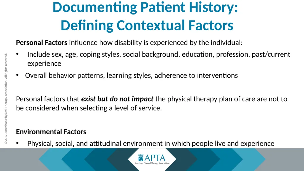 2017 Physical Therapy Evaluation Codes - slide 25 of 52