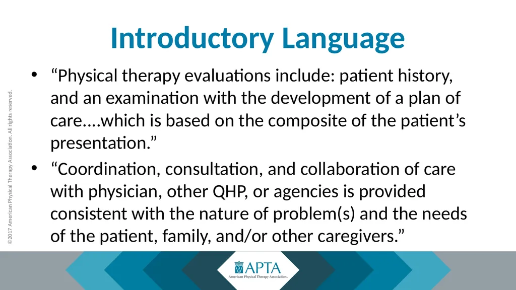 2017 Physical Therapy Evaluation Codes - slide 18 of 52