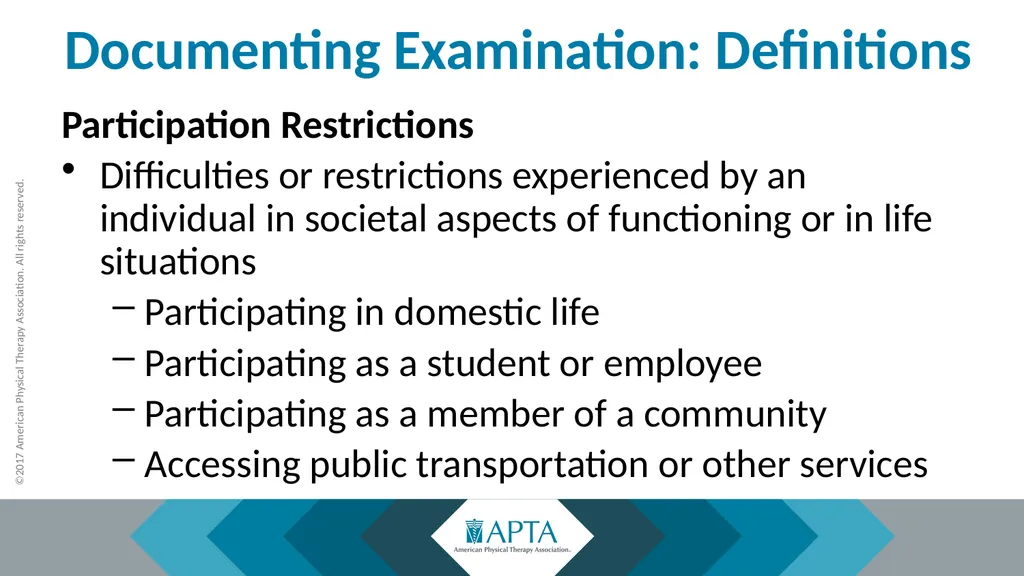 2017 Physical Therapy Evaluation Codes - slide 30 of 52