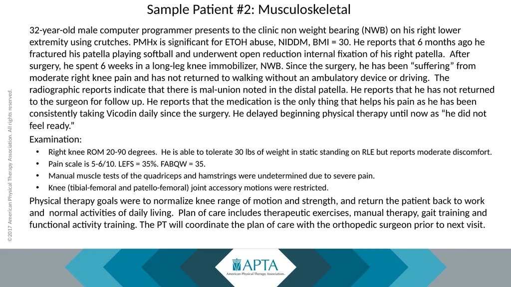 2017 Physical Therapy Evaluation Codes - slide 46 of 52