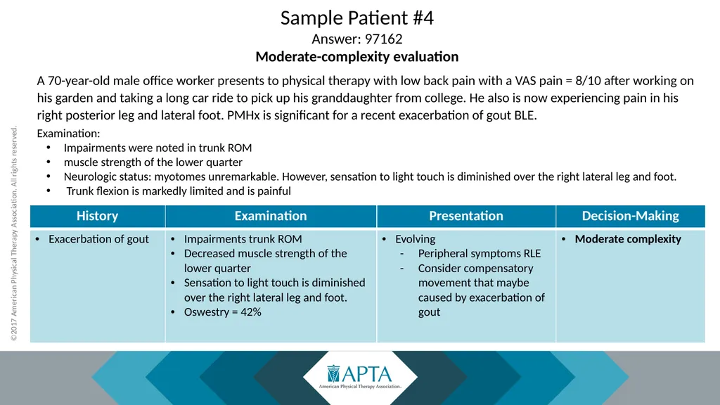 2017 Physical Therapy Evaluation Codes - slide 51 of 52