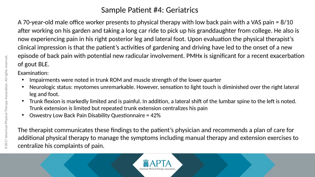 2017 Physical Therapy Evaluation Codes - slide 50 of 52