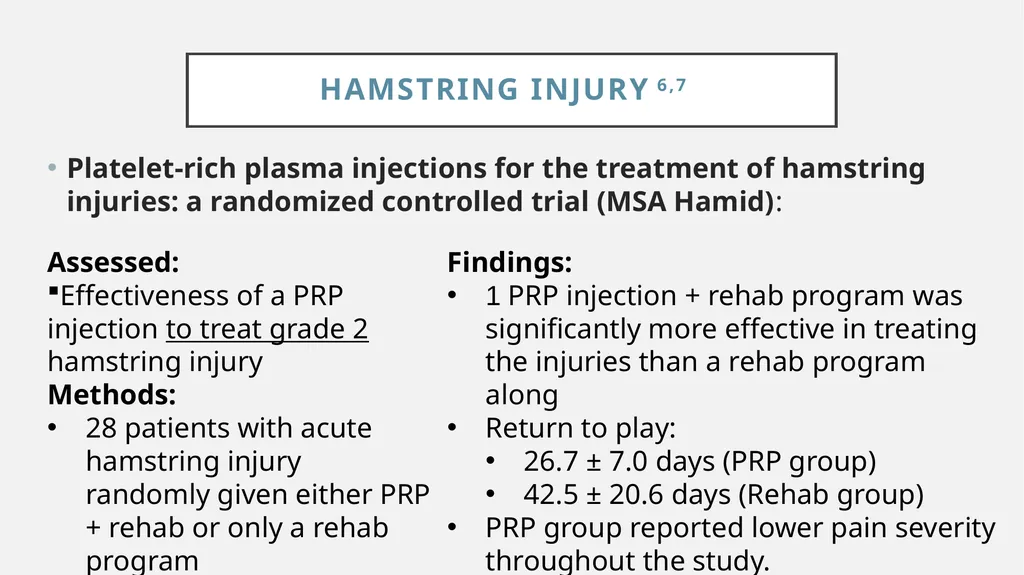 Physical Therapy Post-Platelet Rich Plasma - slide 7 of 15