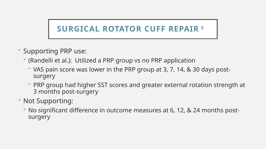 Physical Therapy Post-Platelet Rich Plasma - slide 6 of 15