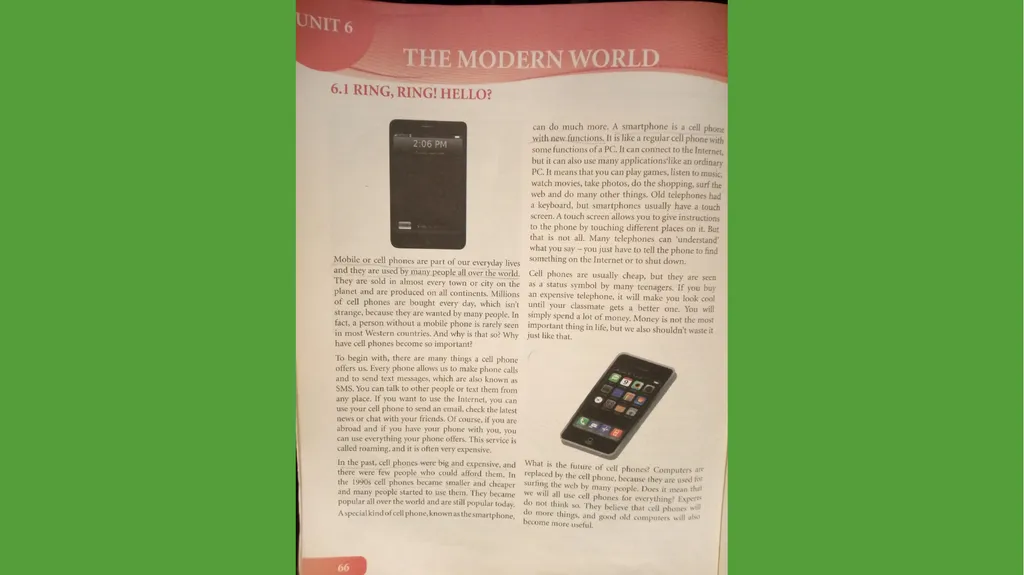 UNIT 6 THE MODERN WORLD 6.1 Ring, ring! Hello! Do - slide 3 of 6
