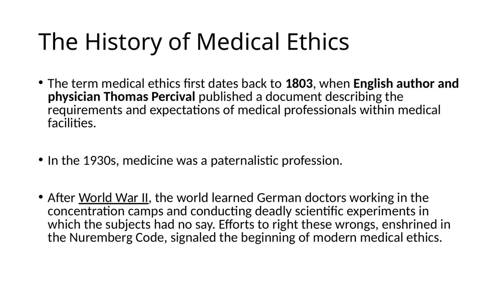 Medical Ethics History & Basic Principles. Batch - slide 4 of 13