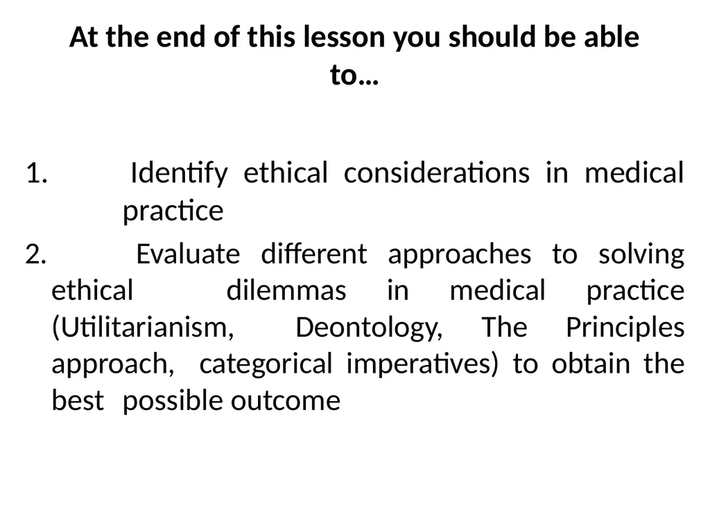 APPLIED MEDICAL ETHICS Dr. Deepthi Edussuriya - slide 2 of 37