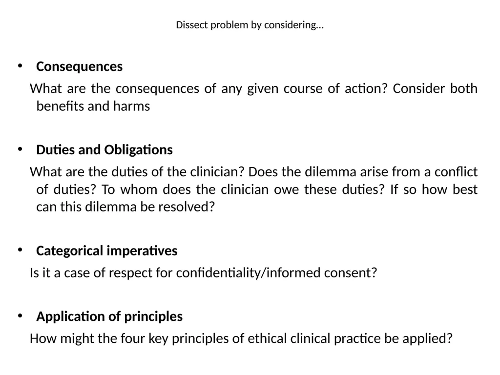 APPLIED MEDICAL ETHICS Dr. Deepthi Edussuriya - slide 7 of 37