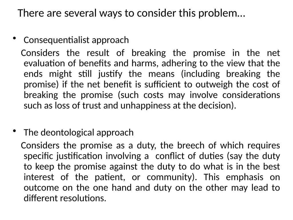 APPLIED MEDICAL ETHICS Dr. Deepthi Edussuriya - slide 15 of 37
