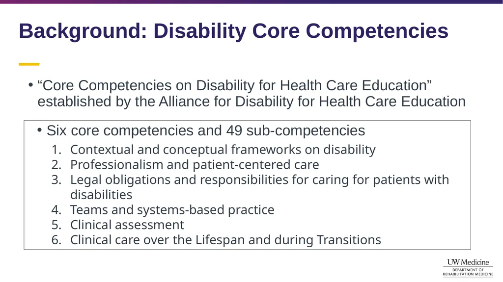 Disability Competency Training in Medical - slide 4 of 18