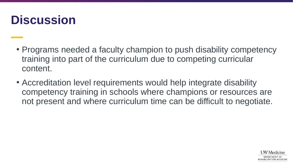 Disability Competency Training in Medical - slide 17 of 18