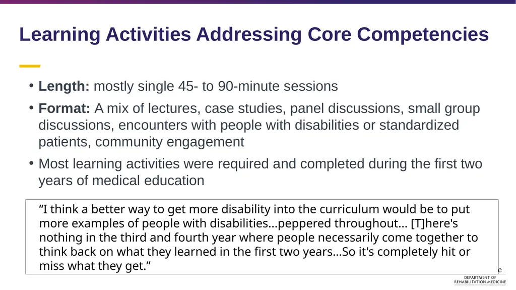 Disability Competency Training in Medical - slide 10 of 18