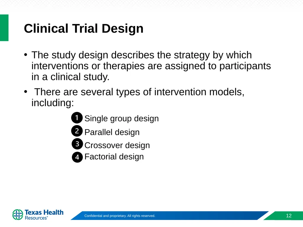 Clinical Trial Phases & Design of Clinical Trials - slide 12 of 17