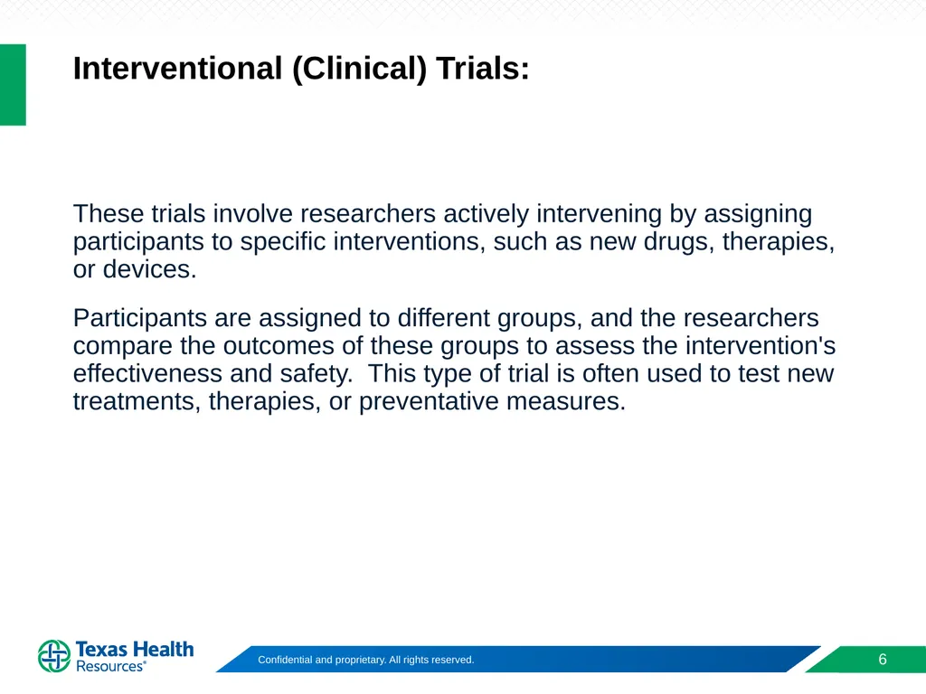 Clinical Trial Phases & Design of Clinical Trials - slide 6 of 17